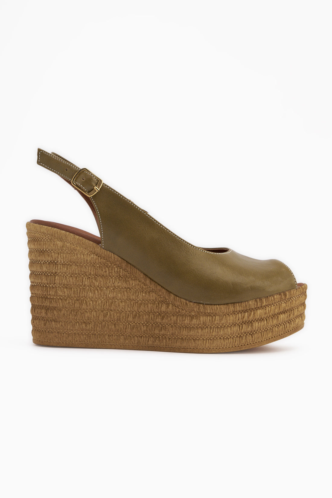 Caty Haki Wedge Women’s Sandal