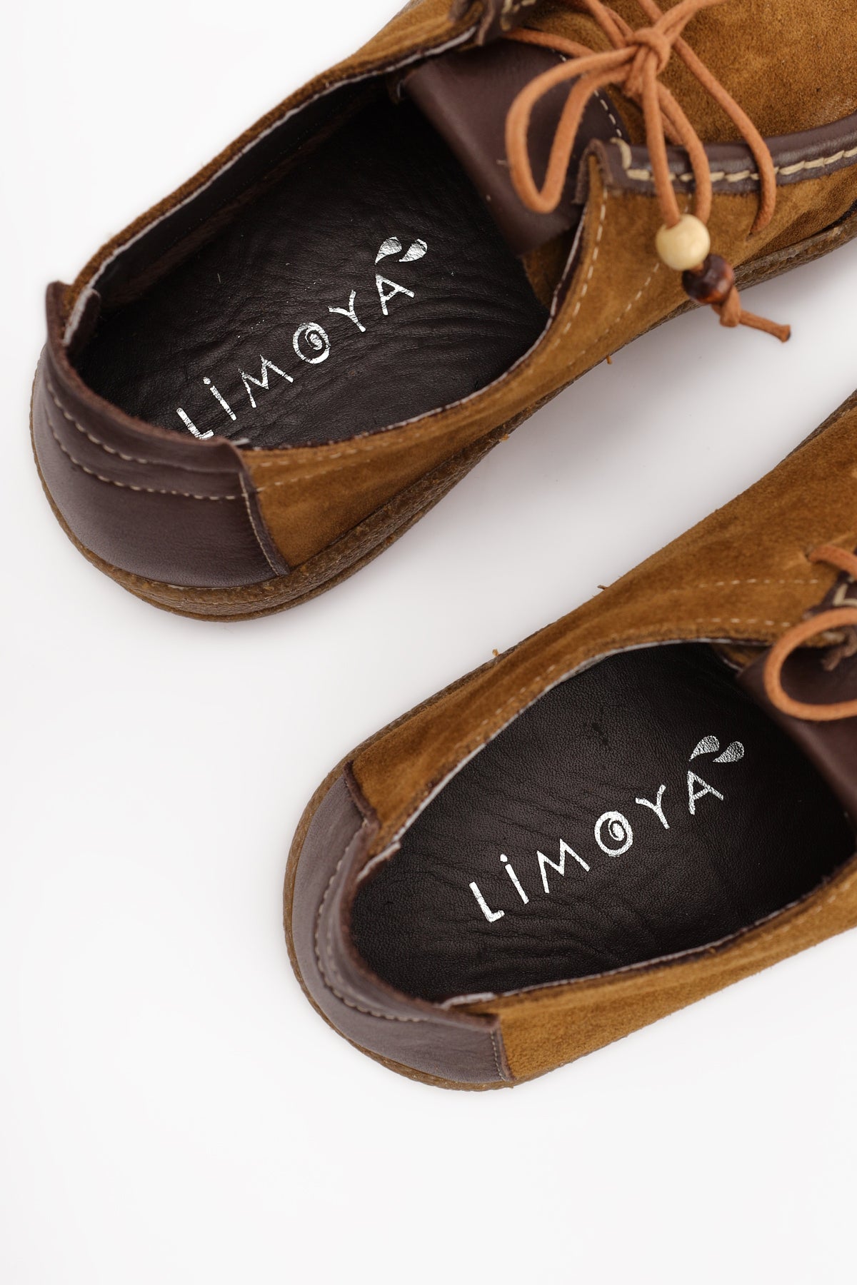 Polin Genuine Leather Vizon Suede Lace-Up Daily Loafer Shoe