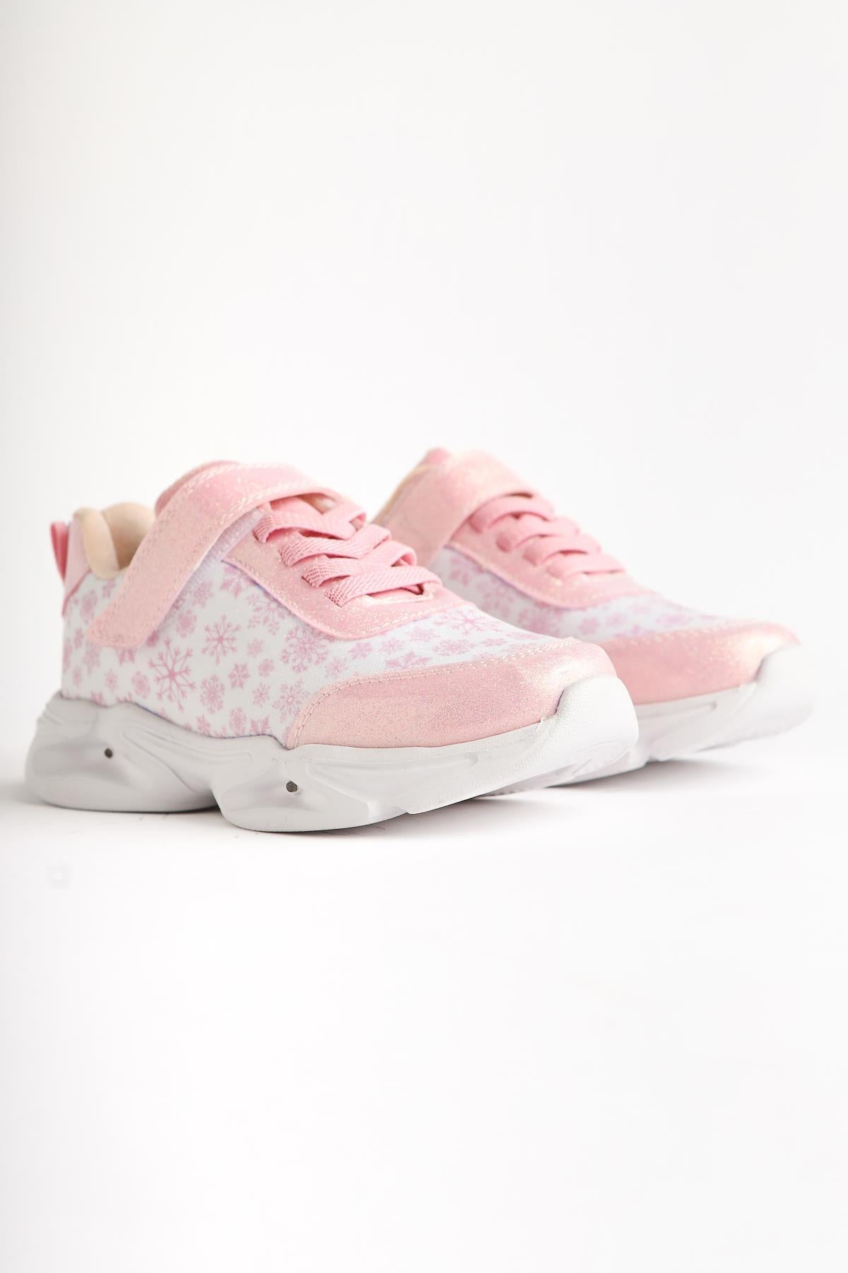 Janne Powder Snow Themed Light-Up Kids' Sneakers