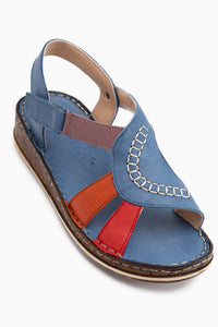 Cathrin Genuine Leather Blue Women’s Sandal