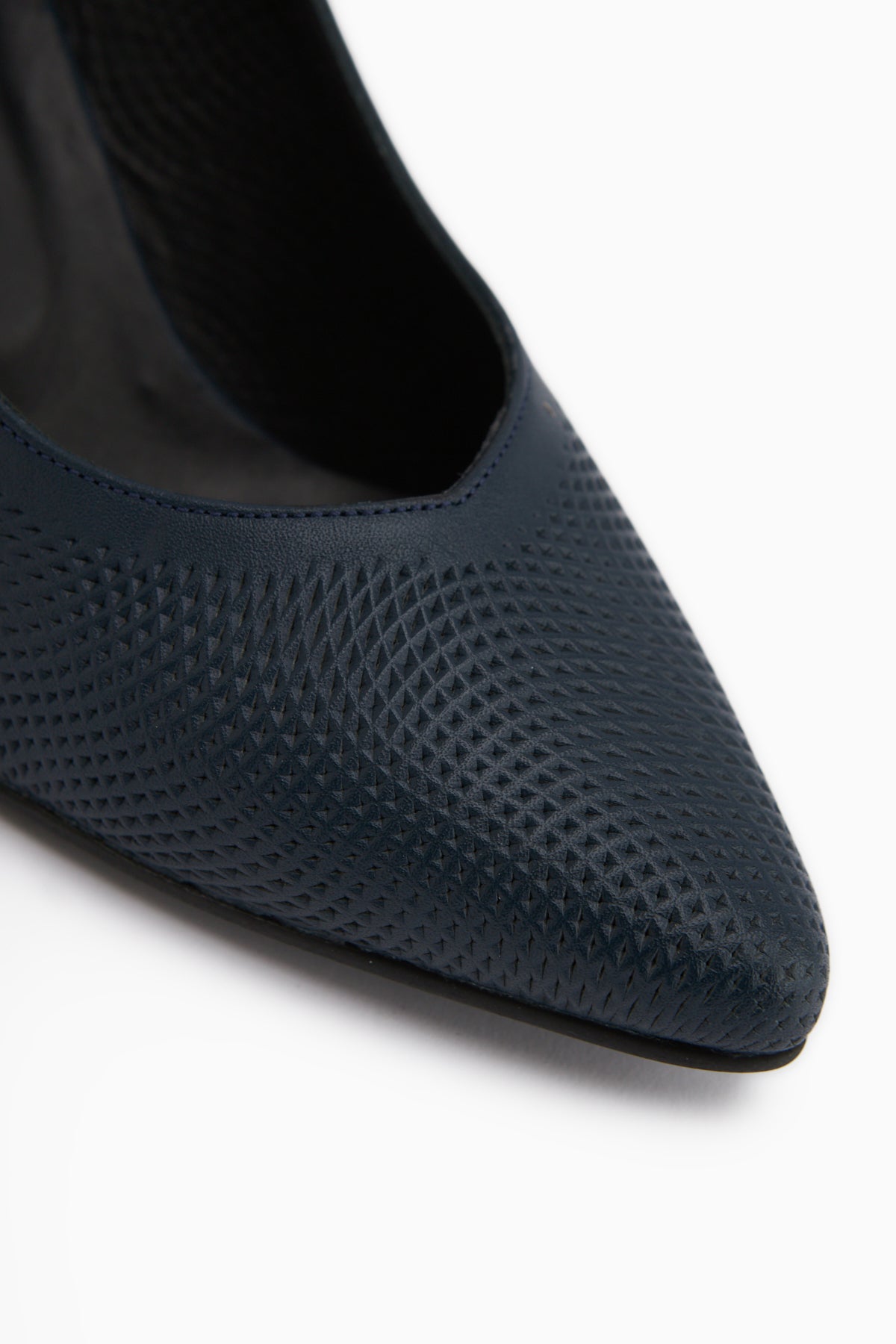 Ravina Genuine Leather Navy Women’s Heeled Shoes